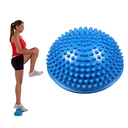 OFKPO Reflexology Training Massage Ball, Yoga Fitness Half Hedgehog Ball Foot Balance Ball for Yoga Fitness Gymnastics Exercise