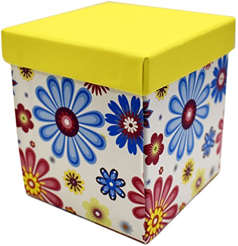 Alef Elegant Decorative Themed Nesting Gift Boxes -6 Boxes- Nesting Boxes Beautifully Themed and Decorated - Perfect for Gifts or Simple Decoration Around the House! (Floral Petals) - Thumbnail 5
