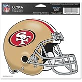 WinCraft San Francisco 49ers Team Logo 5"x6" NFL Helmet Decal
