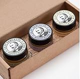 Captain Fawcett's Moustache Wax Cornucopia - 0.5oz (15ml) Jars, each of Lavender, Sandalwood & Ylang Ylang Moustache Wax