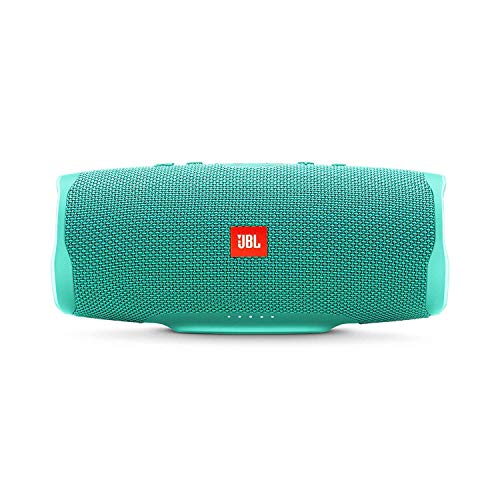 JBL Charge 4 – Enceinte Bluetooth portable avec USB – Robuste et étanche : pour piscine et plage – Son puissant – Autonomie 20 hrs – Turquoise