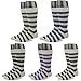 RioRiva Mens Dress Socks Mid Calf Crew Tube Socks for Business Grey Black Navy,MSK44 - Pack of 5,One Size