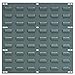 Akro-Mils 30618 Heavy Duty Wall Mount Garage Storage Steel Louvered Panel | Wall Storage Bin Hanging Organizer System for AkroBins, 18-Inch W x 19-Inch H, Grey, 4 Pack