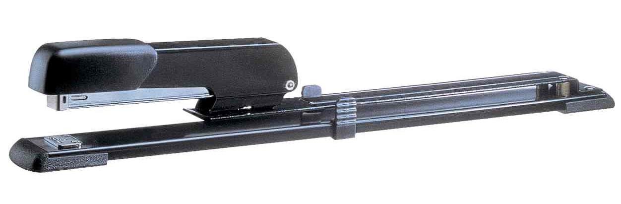 Rapid Economy E15 12" Long Arm Stapler, 40 Sheet Capacity, 300mm Insertion Depth, Brochure Stapling and Pinning, Metal and Plastic, Black, 20598000