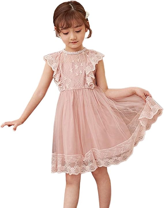 Amazon Jpバレンタインデー ガールズ ワンピース パーティードレス レース チュールスカート キッズドレス 子供服 プリンセスドレス 可愛い 通学 通園 結婚式 発表会 フォーマル 通販