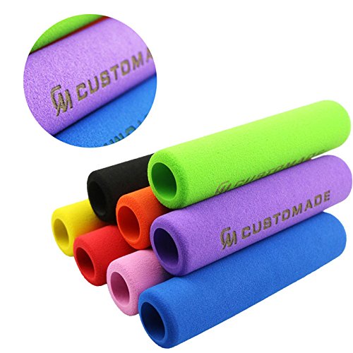 Delight eShop 1pair Foam Handlebar Grips, for Bicycle Scooters, 7 optional color (Black)