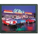 Al Mac's Diner Nostalgic Metal Sign by Lucinda Lewis, 16x13
