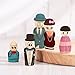 Wooden Peg Doll, Decorative Unfinished Doll Bodies Family Craft People Set 20Pcs