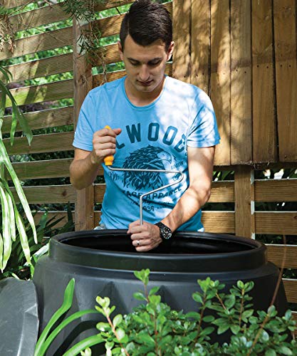 Tumbleweed Lightweight Stainless Steel Manual Rotating Aerator Soil Tiller for Outdoor Compost Bins - Thumbnail 2