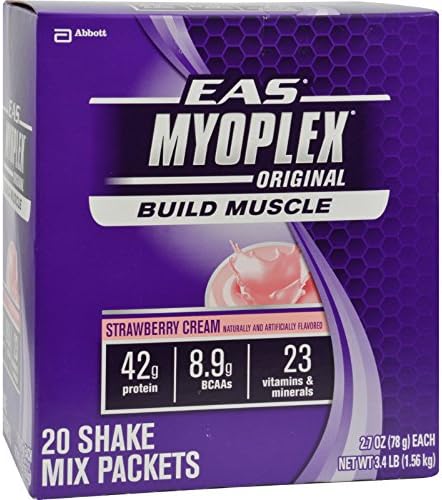 EAS Myoplex Original Nutrition Shake Strawberry Cream - 20 Servings (Pack of 4)