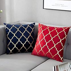TAOSON Pack of 2,Moroccan Quatrefoil Geometric