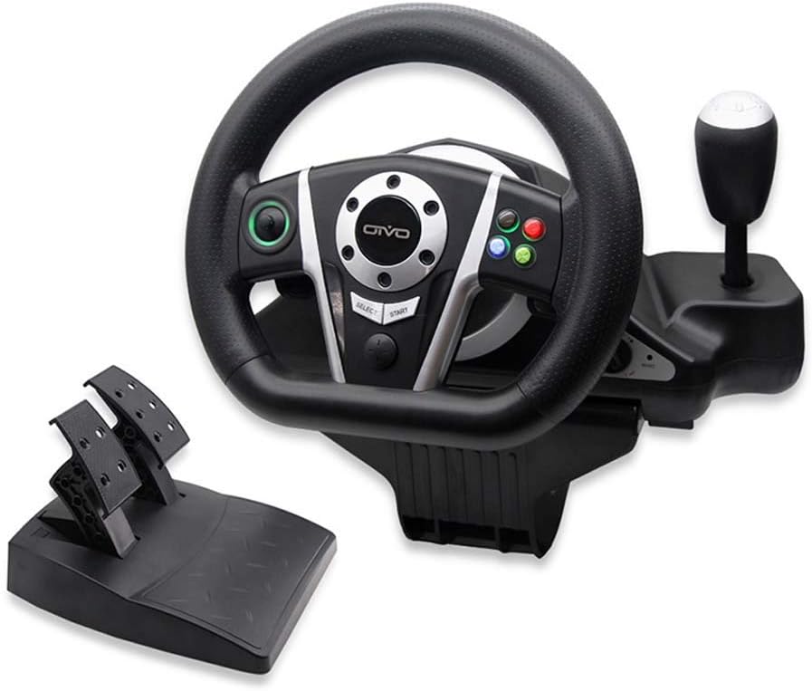 LIUXMR PS3/ XINPUT/XBOX ONE 3-in-1 wired vibration steering wheel Game steering wheel PC computer