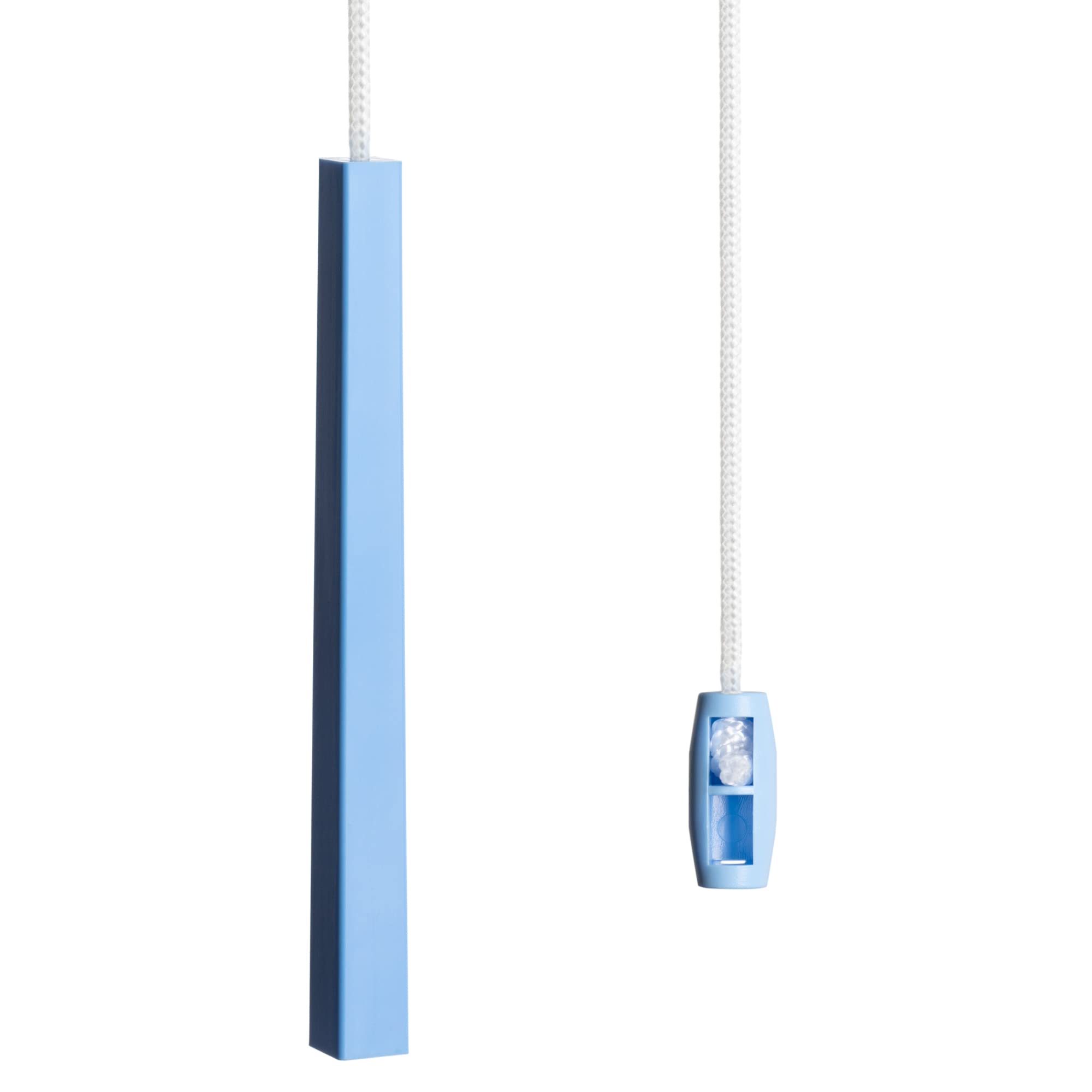 sleeklight Bathroom Light Pull Cord, String and Handle. Subtle Cube Effect, Modern Minimalistic Design (Baby Blue)