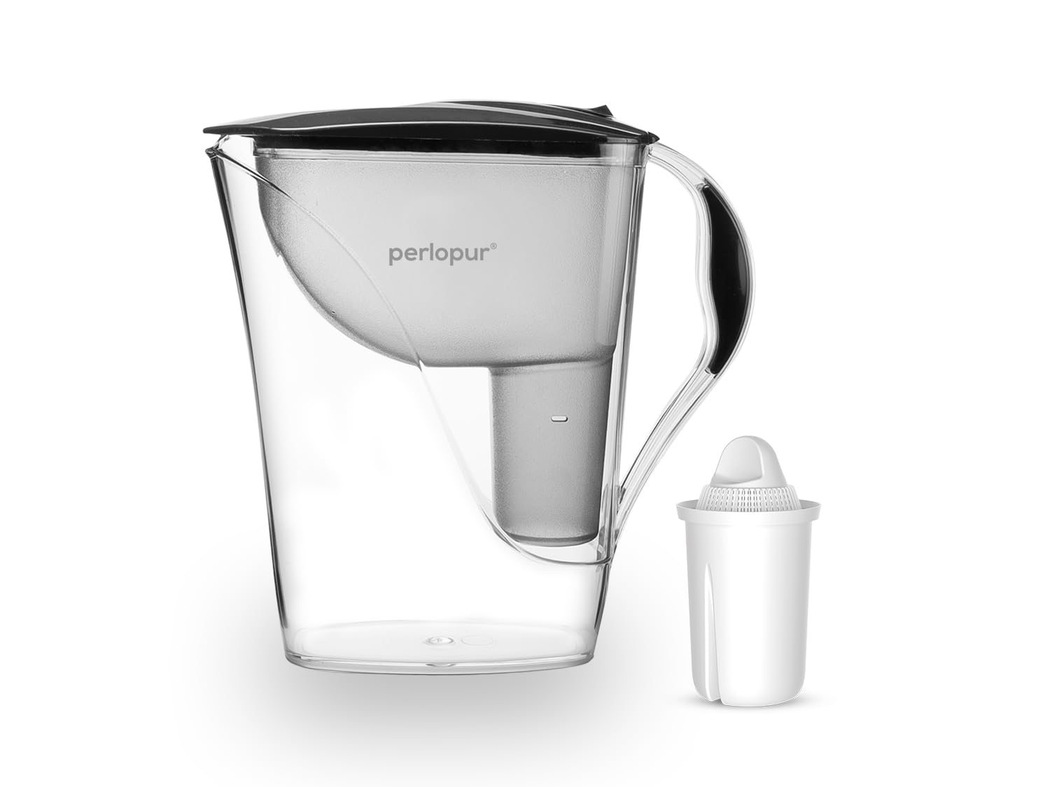 PearlCo water filter fashion incl. 1 classic filter cartridge (compatible with Brita classic) charcoal