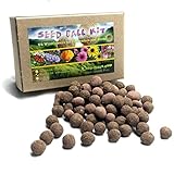 US Native Wildflower Seed Ball Kit. Makes 100 wildflower seed bombs for pollinators. (Eastern US)