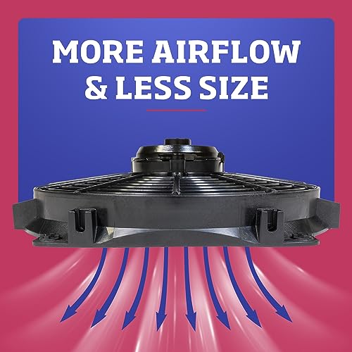 FlexALite Trimline Reversible Electric Fan, PusherPuller Fan (114