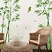 SWORNA Nature Series SN-78 Elegant Green Bamboo Vinyl Removable DIY Wall Art Mural Sticker Decor Decal - Lady Bedroom Office Sitting Living Room Hallway Kitchen Glass Door Window Nursery 65