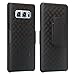 For Samsung Galaxy Note 8 Case, Galaxy Note 8 Black Swivel Slim Belt Clip Holster Armor Protective Case, Defender Cover for Galaxy Note 8 (Black Holster Shell Combo) (Black)