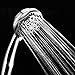 Couradric Handheld Shower Head, 7-Function High Pressure Shower Head with Brass Swivel Ball Bracket and Extra Long Stainless Steel Hose, Chrome, 4