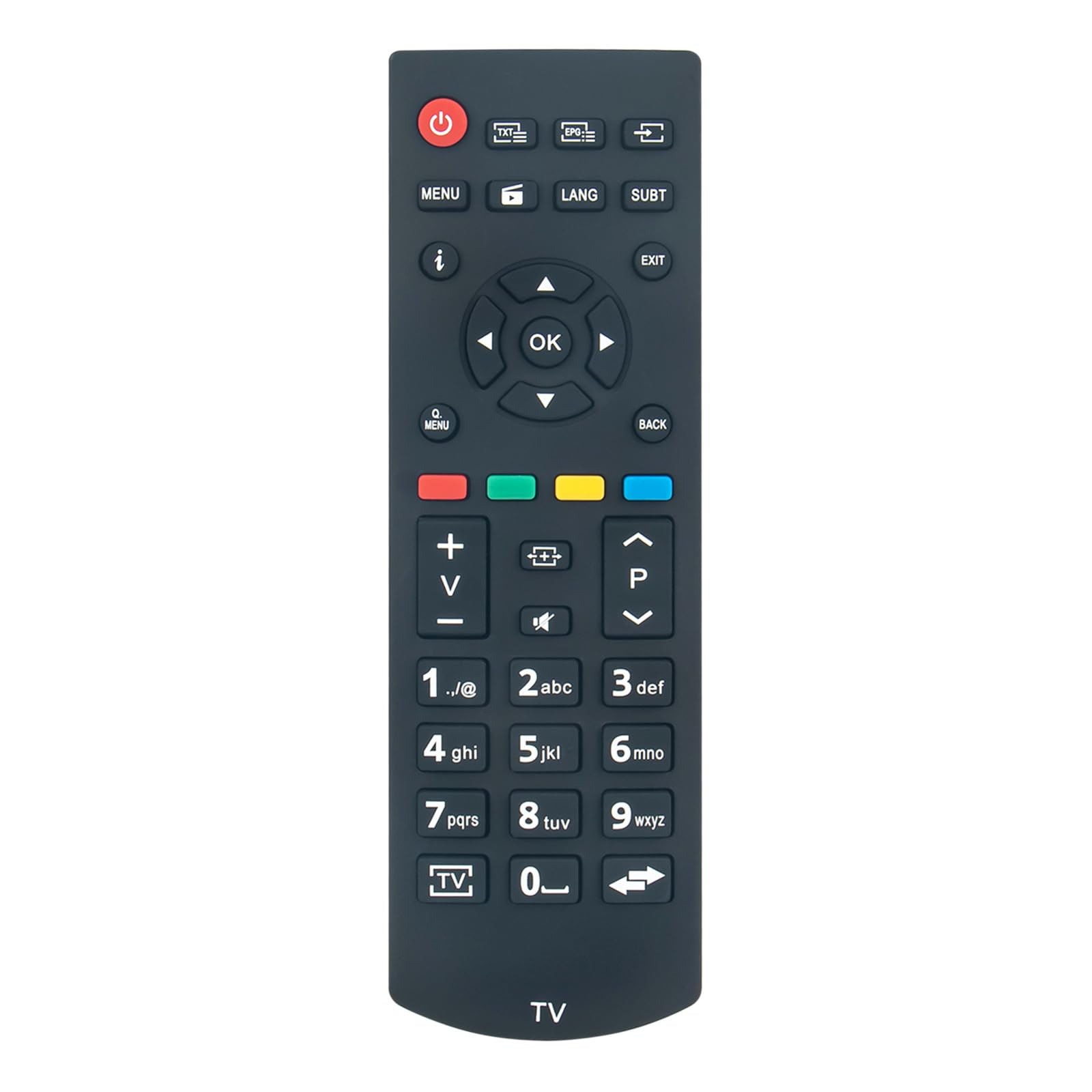 RCA39126 New Replacement Remote Control fit for PANASONIC LCD LED HD TV TX-32DW304 TX-32DW334 TX-32D300E TX-32FW334 TX-24E302B TX-39FW334 TX-32E200E TX-32D302B TX-32F300E TX-43D302B TX-39EW334
