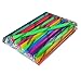 Smoothie Straws - SUPER-WIDE! Bag of 35. Indv. Wrapped! Assorted Flourescent Colors, 1/2