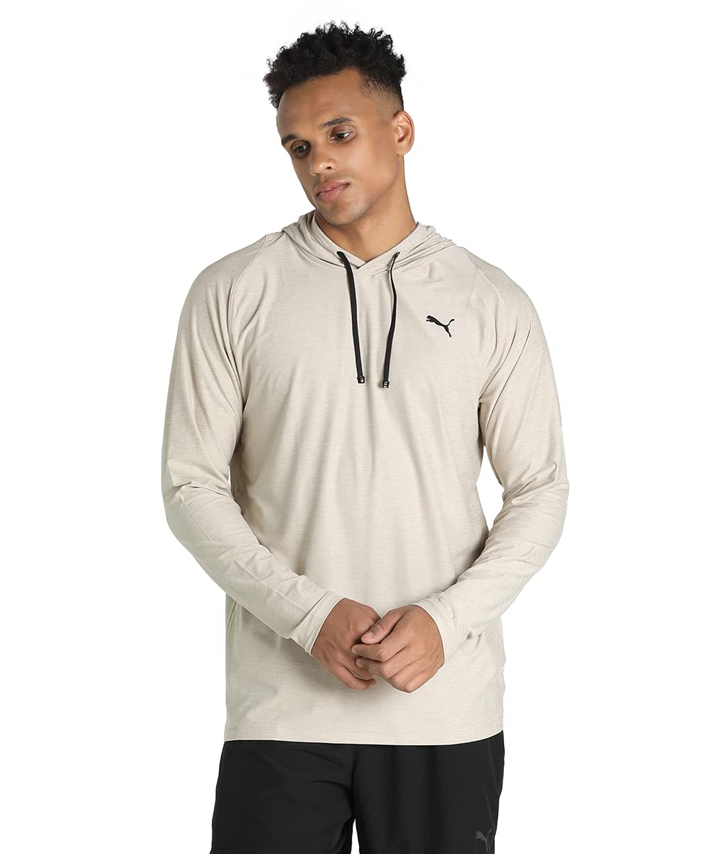 PUMA Men's S Studio Yogini LITE Hoodie, Peyote Heather, M