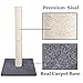Cat Scratching Post Carpet, Tall Big Sisal Rope Cat Scratch Pole for Cats and Kittens, Stable Carpeted Heavy Base (Blue/Grey)