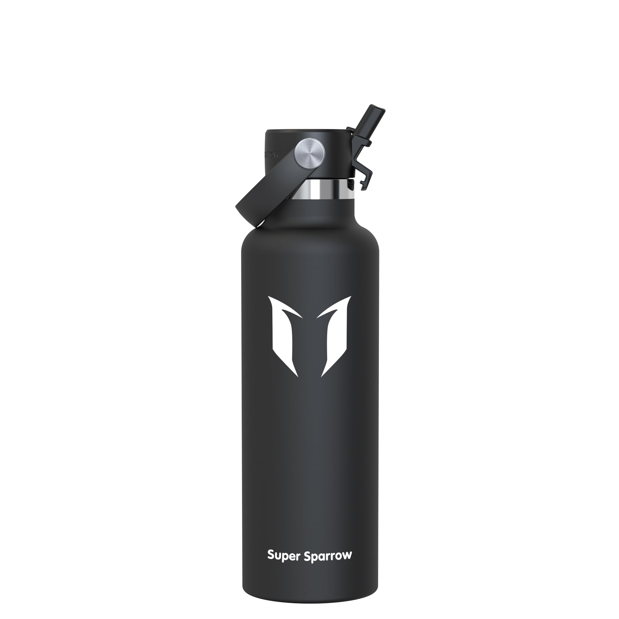 Sparrow Insulated Water Bottle 750ml - FlipFlow Metal Water Bottles with Straw Lid - BPA Free - Leakproof Stainless Steel Flask for Sport, Gym, Office, Outdoor, Travel