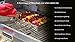 KonExcel.com SkeweRack - Turns 6 Kabobs Simultaneously, Sturdy Stainless Steel Shish Kabob Skewer & Rack Set (1 Rack + 6 Skewers)