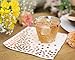Rose Gold Party Supplies Plastic Cups and Napkins ~ 50 Luxury Clear Rimmed Plastic Cups and 50 Cocktail Napkins ~ 100 Piece Party Set