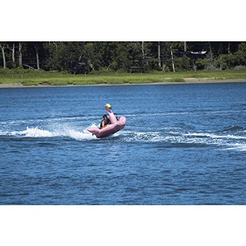 Swim Central Inflatable Lay-on Flamingo Towable Float, 82-Inch