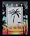 California Republic Stay Cali Men's T-Shirt - (X-Large) - Black