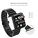 [UPGRADED] Oittm Watch Band for Apple Watch Series 4, 44mm/42mm Stainless Steel Replacement Strap Link Bracelet Metal iWatch Band with Double Button Folding Clasp for Apple Watch 4/3/2/1 (Space Black)