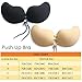 BILYCAT Strapless Bra,Adhesive Backless Reusable Silicone Sticky Invisible Push Up Bra (Black+Nude2, Cup B)