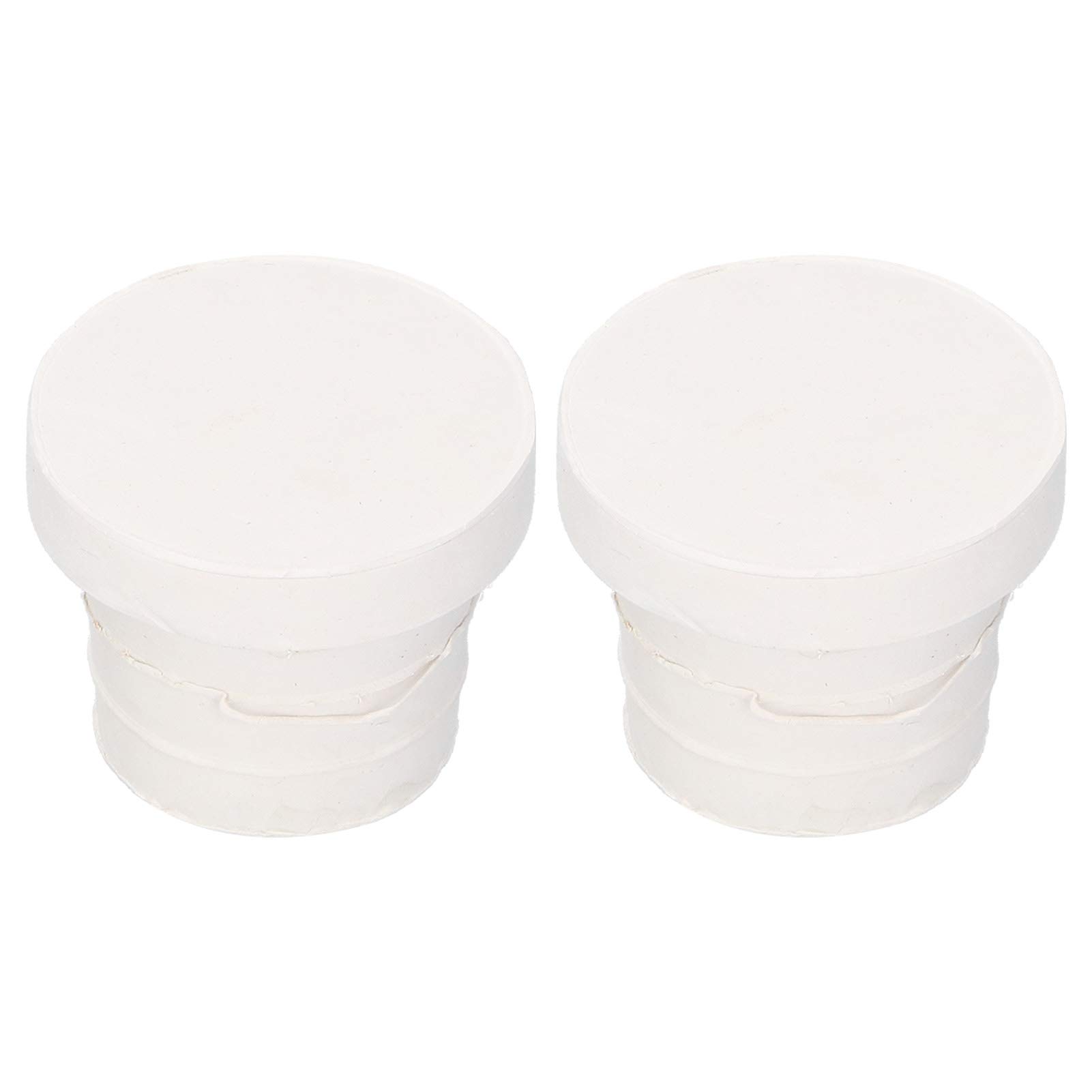 2Pcs Ladder Bumper Rubber Plug Swimming Pool Ladder Rubber Bumper Guards Universal Single Pool Ladder Rubber Bumper Replacement Accessories for Underwater Escalators (Hollow)