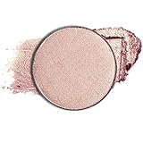 Makeup Highlighter Powder 'On the Glow' - Shimmering Light Catching Pressed Powder For Face & Body. Pan-only. Color Rose Gold Pink Glow.
