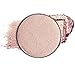 Dollup Beauty Rose Gold Powder Blusher, Bronzer & Highlighter — Shimmering Light Catching Pressed Powder For Face & Body. Pan-only. Color Pink Glow.