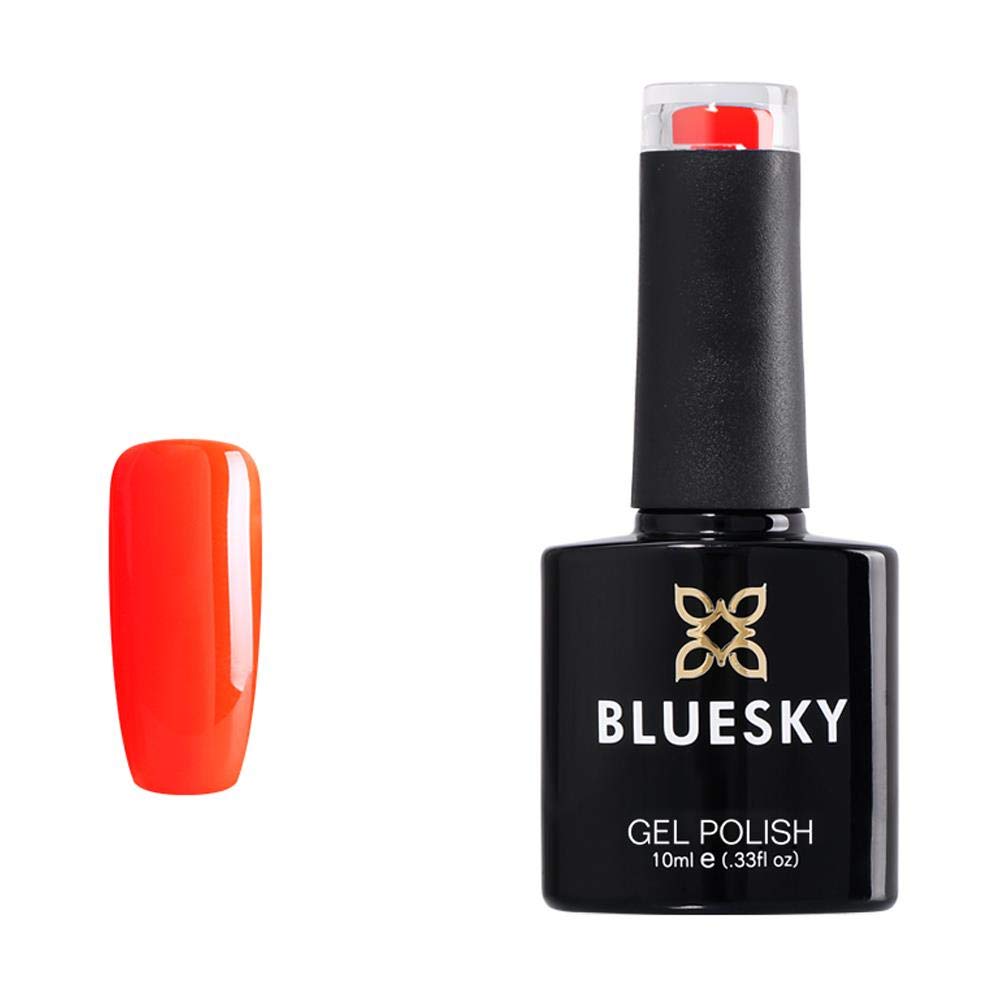 Bluesky Gel Polish, Orange Zest, Neon05 Gel Dissolving Nail Polish, 10ml