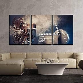 Filmmaking Concept Scene Wall Decor x3 Panels