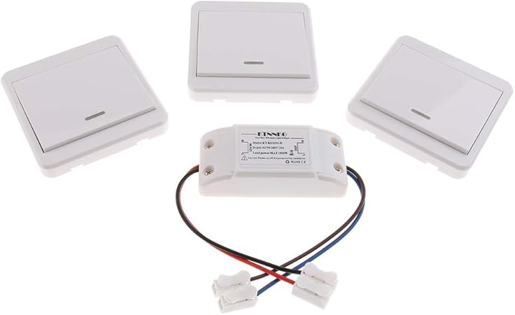 Interruptor de Luz Lmpara Control Remoto Inalmbrico LED Bombilla 433 MHz Smart Home