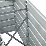 vidaXL Garden Raised Bed Galvanised Steel Anthracite 240x40x77 cm view 5