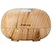 Sisfung Essential Oil Diffuser, 300mL Ultra Quiet Wood Grain Aromatherapy Diffuser With 7 Color LED, 4 Timer and Waterless Auto Shut-off Suitable for Baby, Old People and Young People