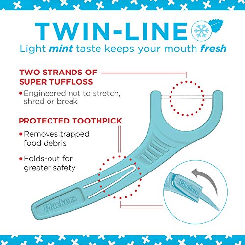 1 Plackers+Twin+Line+Dental+Floss+Picks