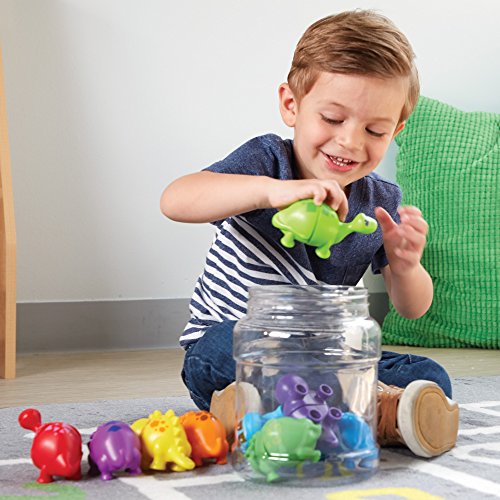 Learning Resources Snap-n Matching Dinos, 18 Pieces