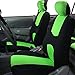 FH Group FB050102 Flat Cloth Seat Covers (Green) Front Set with Gift - Universal Fit for Cars Trucks & SUVs