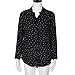 Kshion Women Casual Dot Long Sleeve Chiffon T Shirt Loose Tops Blouse
