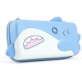 GeekShare Shark Carry Case Compatible with Switch/Switch OLED - Portable Hardshell Slim Travel Carrying Case fit Switch Console & Game Accessories -- Shark