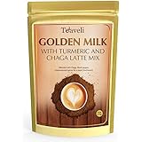 Golden Milk Infused with Turmeric, Strong Adaptogen Chaga Mushroom and Spices| Sugar-Free, Keto Diet Friendly with Antioxidants That Help Support Joints, Balanced Sugar Level, Anti-inflammation| 6oz