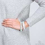 Goobie Baby Geometric Teething Bracelet for Mom to Wear & Baby to Chew, 100% Safe Silicone - 2 Pack (Marble/Mint)