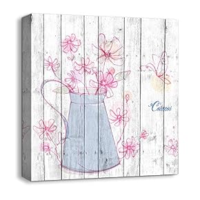 Canvas Wall Art Beautiful Flowers Painting...